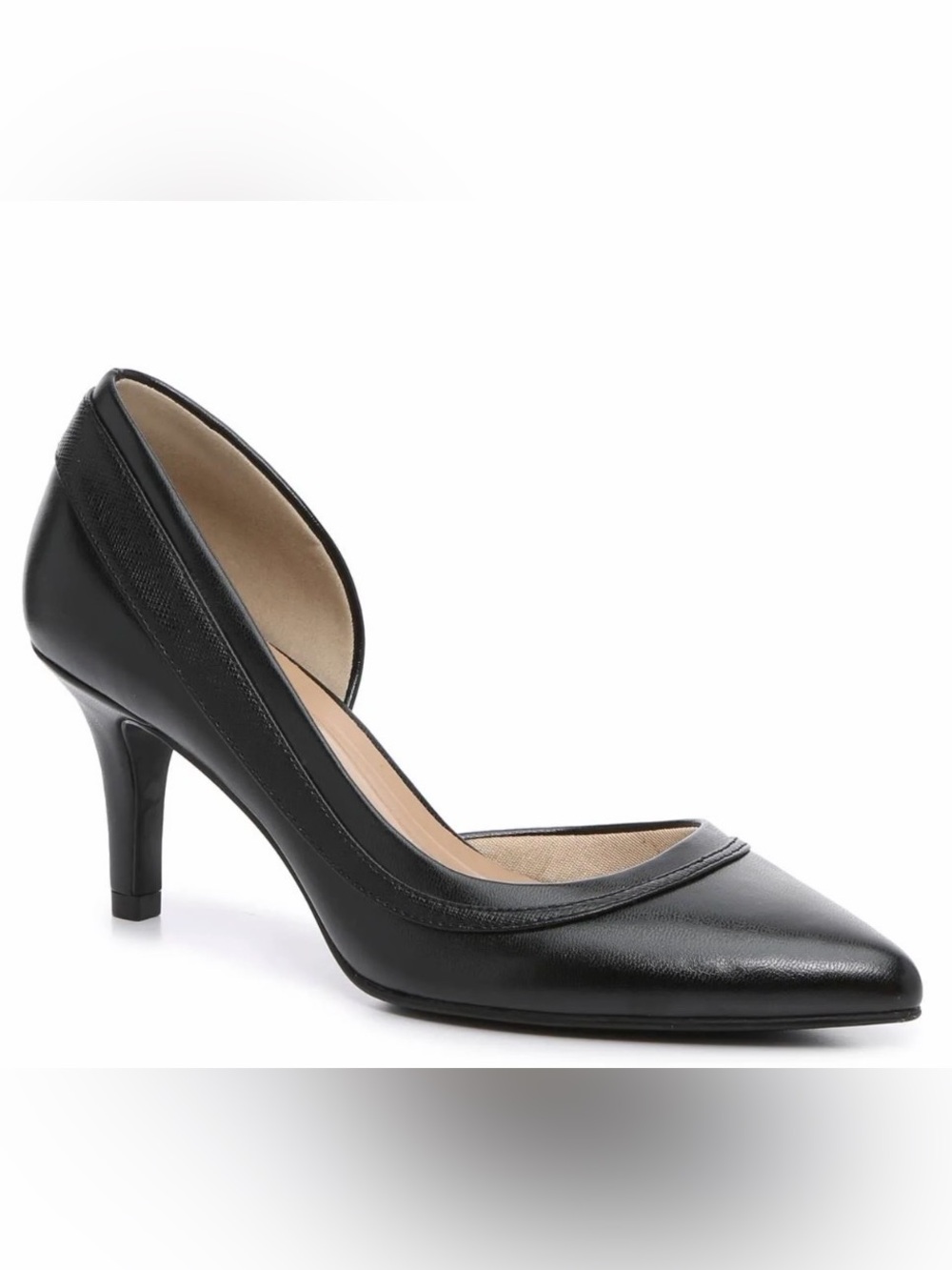 Kelly & Katie Shenna D’ Orsay Black Pump Heel